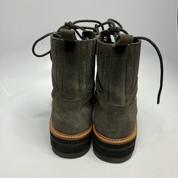 Marc Fisher MLIZZIE lug sole leather & Sherpa lace up boots size 8.5 - Picture 5 of 8